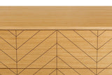 Woodman Camden Chest - Oak/Herringbone Print, 80x48