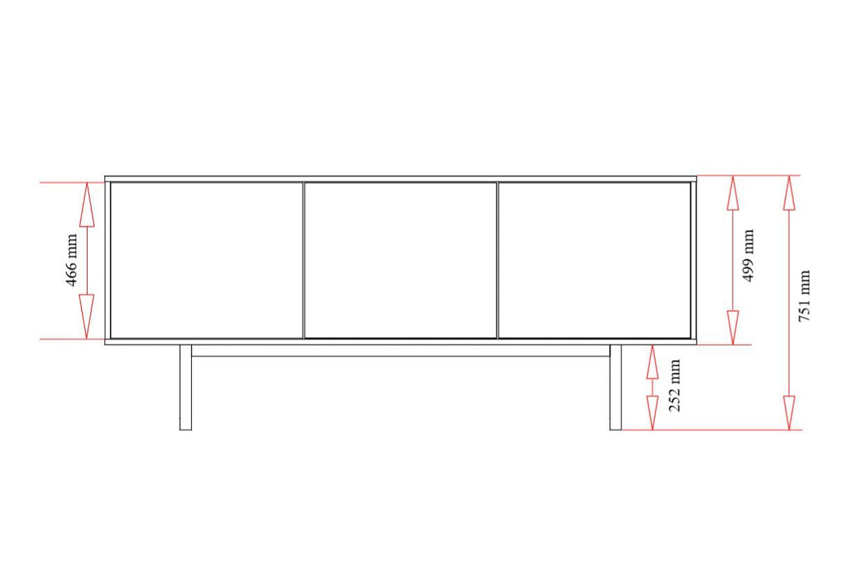 Woodman - Camden Sideboard - Patterned light wood