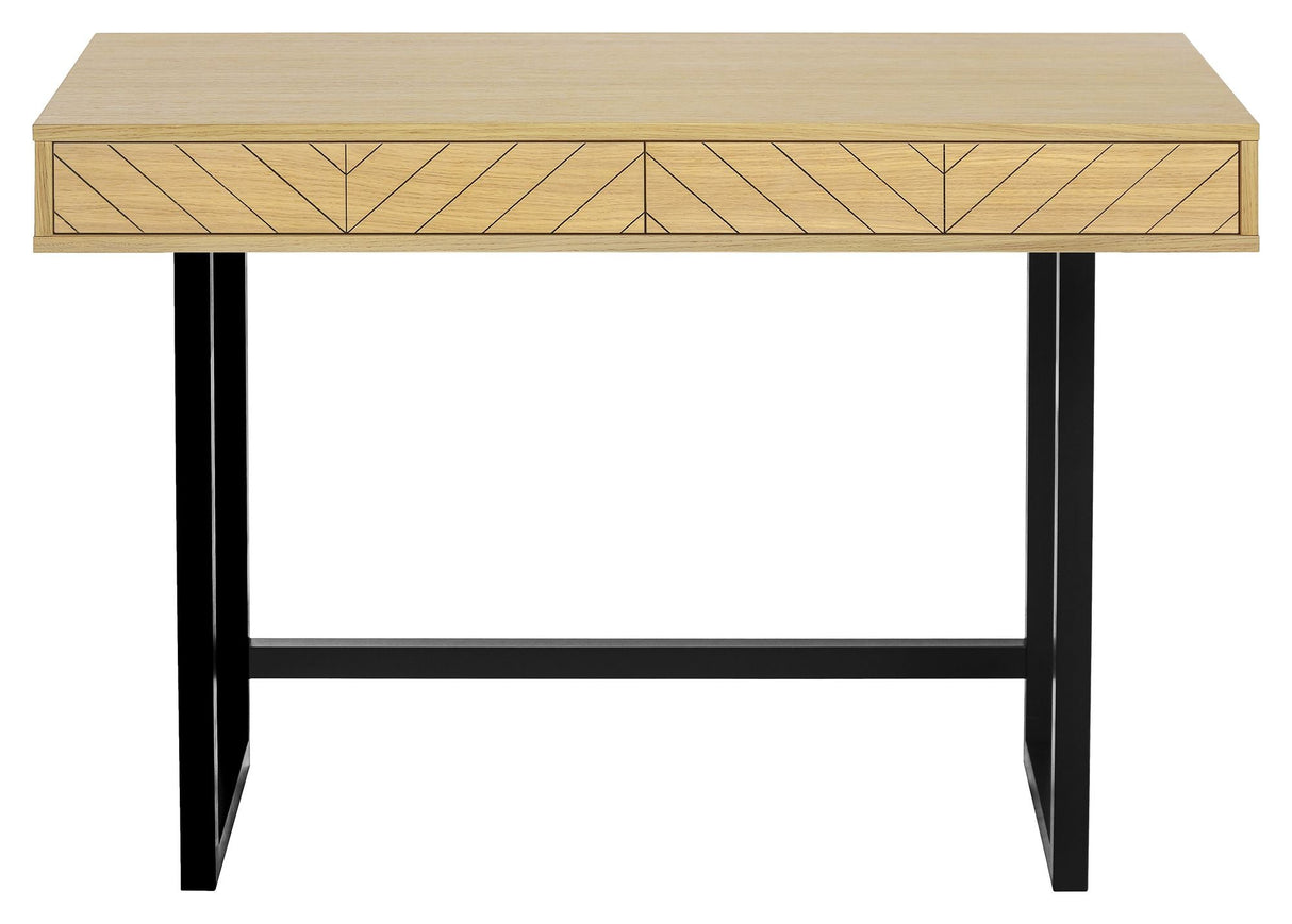 Camden Desk w. 2 drawers, Herringbone Print