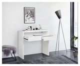 Woodman Console 10 Desk - White