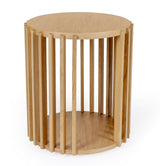 Woodman Drum Side Table - Oak, Ø53