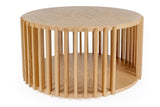 Woodman Drum Coffee table - Oak, Ø83