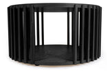 Woodman Drum Coffee table - Black, Ø83