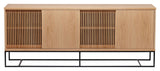 End Sideboard, Natural oak veneer, 188x45x75