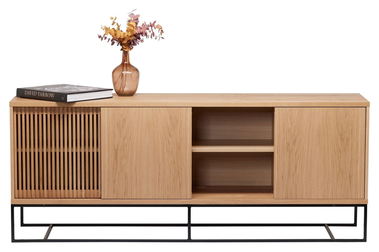 End Sideboard, Natural oak veneer, 188x45x75