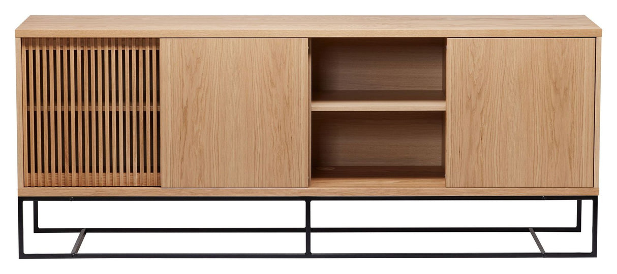 End Sideboard, Natural oak veneer, 188x45x75