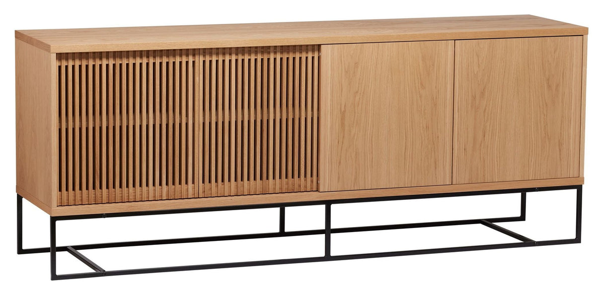 End Sideboard, Natural oak veneer, 188x45x75