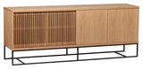 End Sideboard, Natural oak veneer, 188x45x75