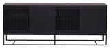 End Sideboard, Black oak veneer, 188x45x75