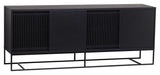 End Sideboard, Black oak veneer, 188x45x75