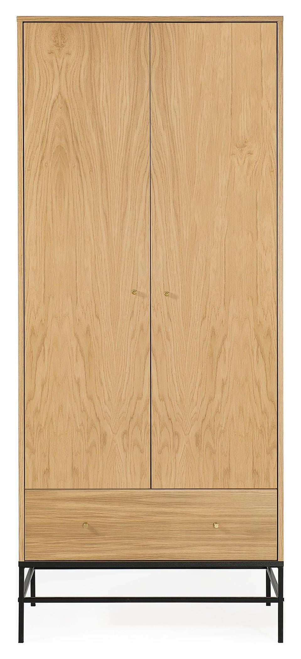 Flora Wardrobe, Natural oak, 80x55x190