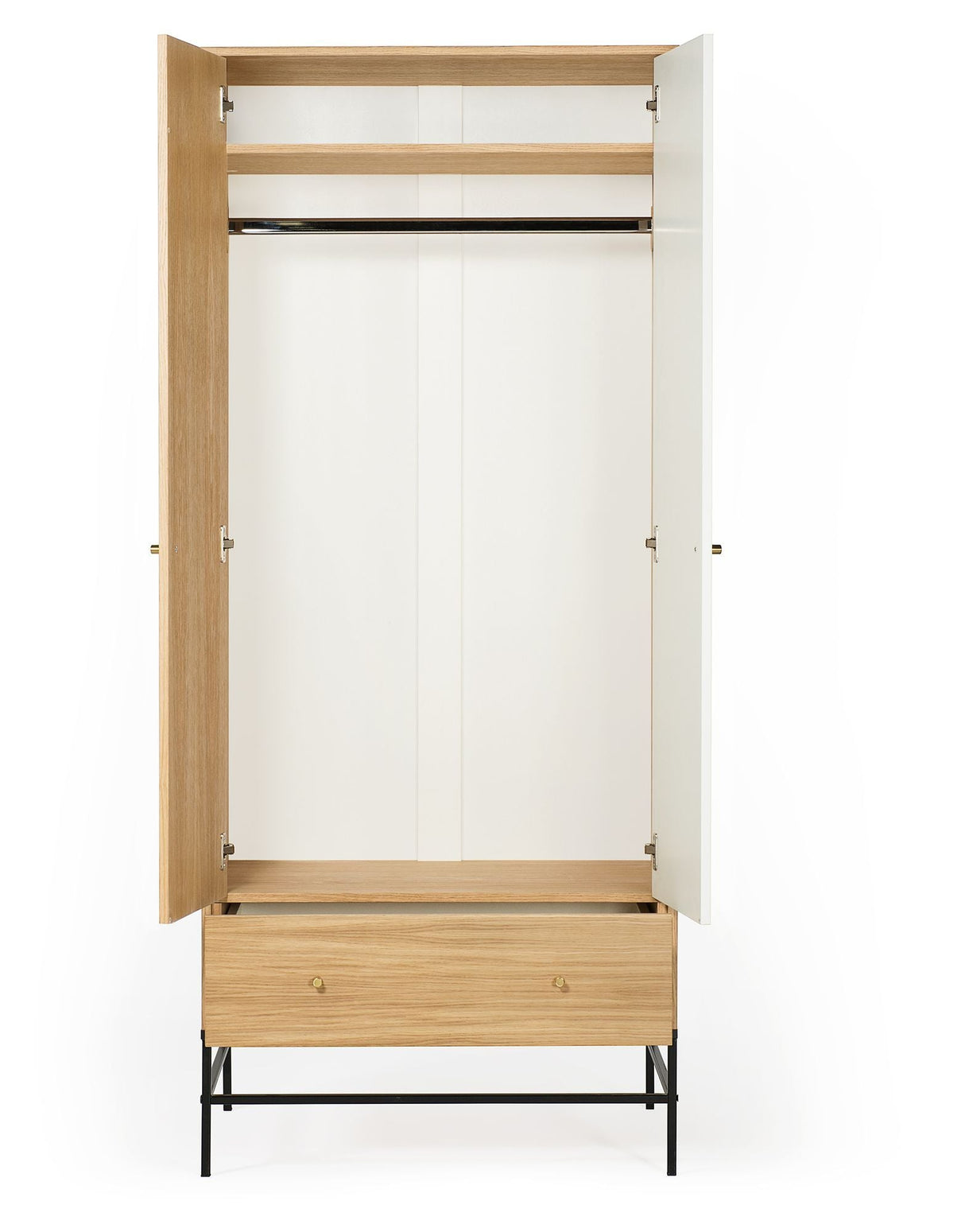 Woodman Flora Wardrobe with 2 doors - Light Wood