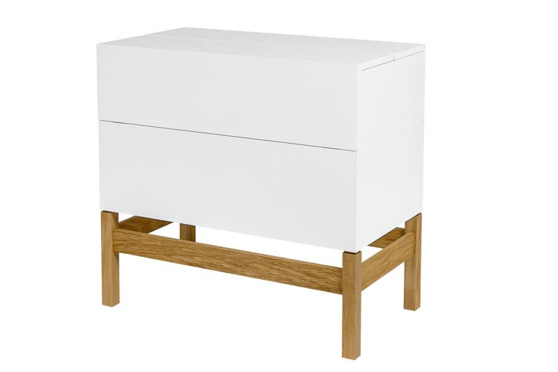 Woodman - Grande Bar Table - White