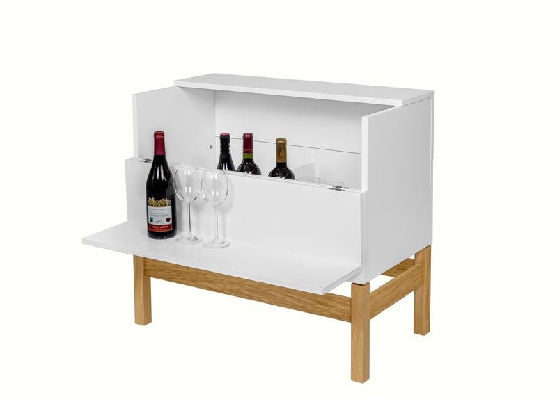 Woodman - Grande Bar Table - White