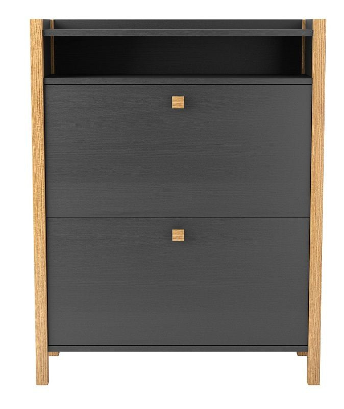 Woodman - Hannover Shoe Cabinet - Gray w. 2 doors