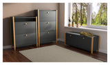 Woodman - Hannover Shoe Cabinet - Gray w. 3 doors