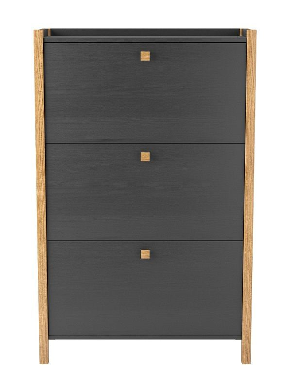 Woodman - Hannover Shoe Cabinet - Gray w. 3 doors