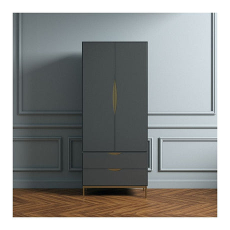 Woodman Kobe Wardrobe w. 2 doors - Gray