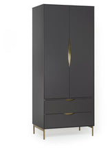 Woodman Kobe Wardrobe w. 2 doors - Gray