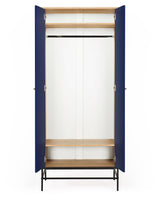 Woodman Lia Wardrobe w. 2 doors - Dark blue