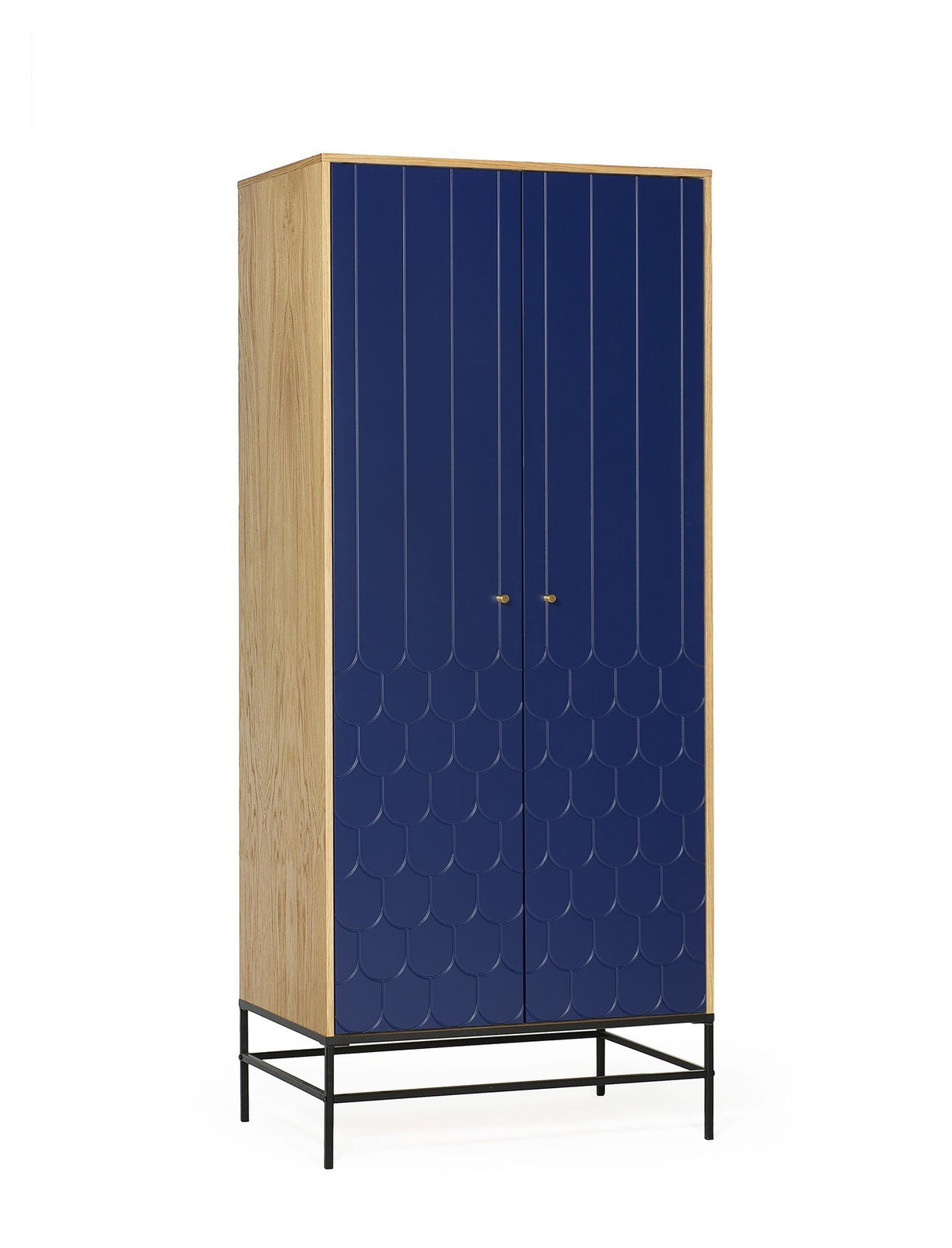 Woodman Lia Wardrobe w. 2 doors - Dark blue