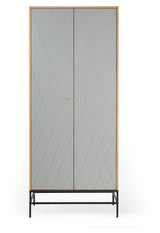 Woodman Mia Wardrobe w. 2 doors - Gray