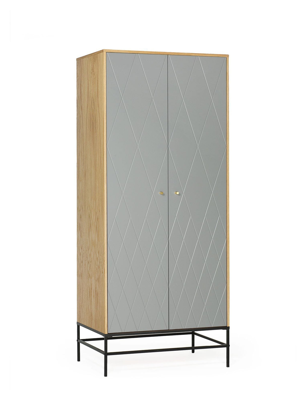 Woodman Mia Wardrobe w. 2 doors - Gray