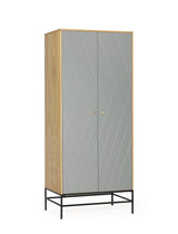 Woodman Mia Wardrobe w. 2 doors - Gray