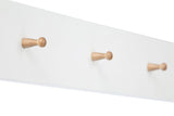 Woodman - Northgate Bench - White with coat rack