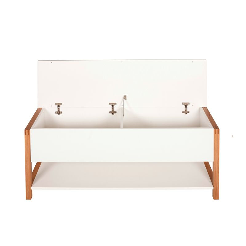 Woodman - Northgate Bench - White w. storage