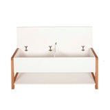 Woodman - Northgate Bench - White w. storage