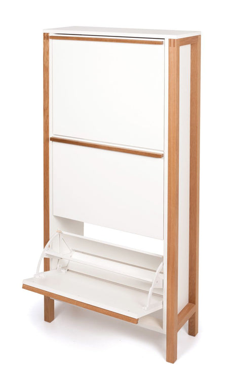 Woodman - Northgate Shoe Cabinet - White w. 3 doors