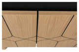 Porto Sideboard w. victoria print, Oak/Black