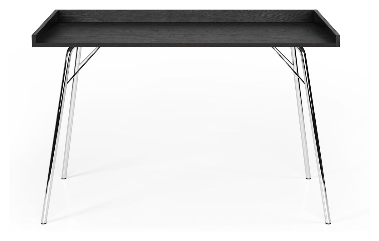 Rayburn Desk, Black/Chrome