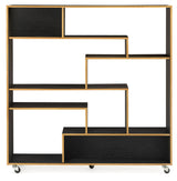 Woodman Southbury Shelf/Room Divider - Black/Light Tree