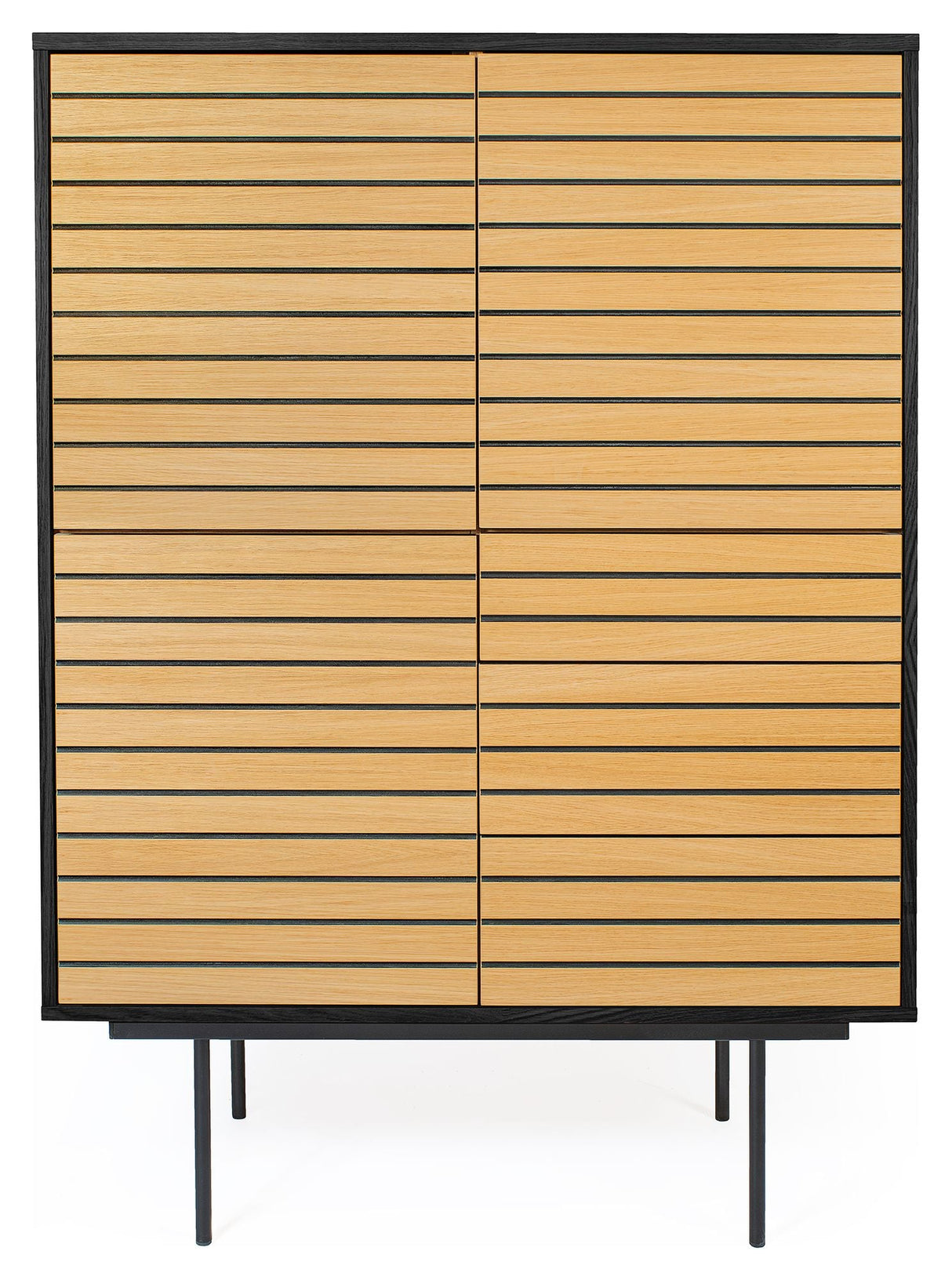 Woodman Stripe Sideboard - Nature/Black