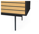 Woodman Stripe Sideboard - Nature/Black