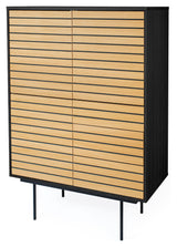 Woodman Stripe Sideboard - Nature/Black