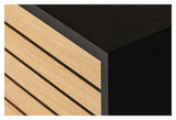 Woodman Stripe Sideboard - Oak/Black