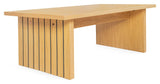 Woodman Stripe Coffee Table - Nature, 120x60