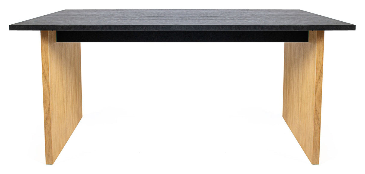 Stripe Dining Table, 160x90, Black/Oak