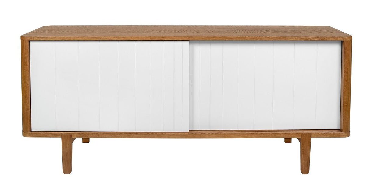 Woodman - Sumire Sideboard w. sliding doors - White/Nature