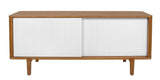 Woodman - Sumire Sideboard w. sliding doors - White/Nature