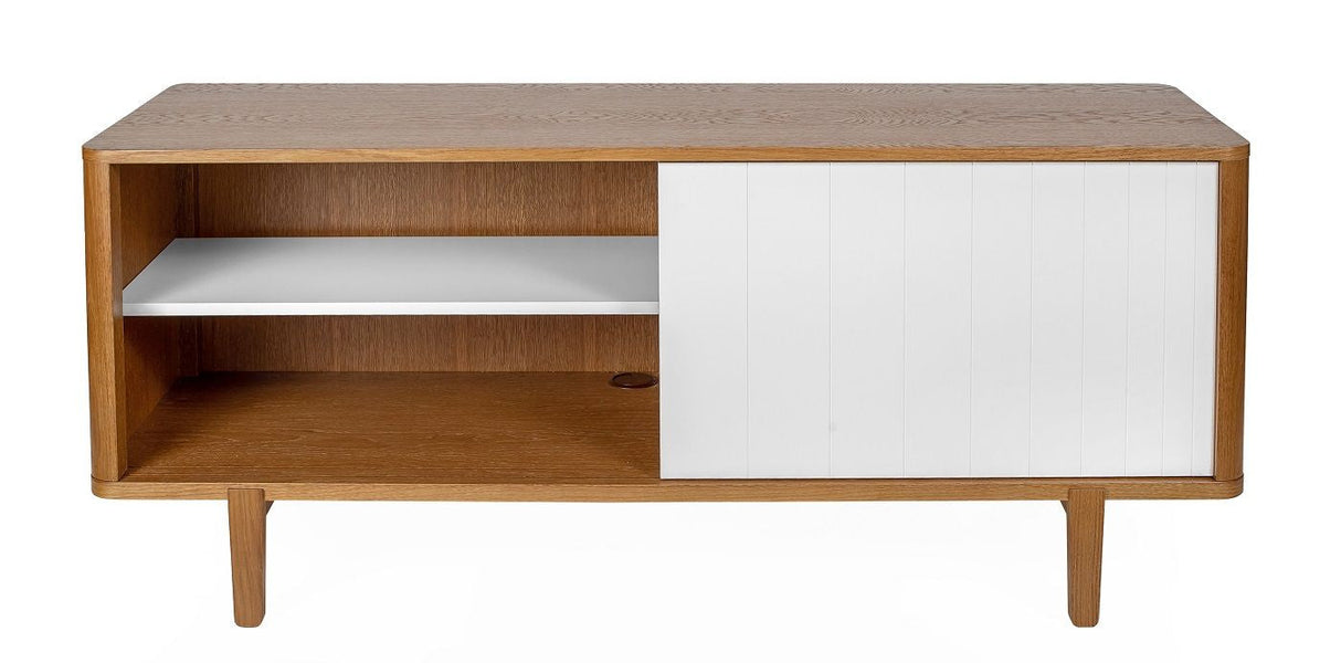 Woodman - Sumire Sideboard w. sliding doors - White/Nature