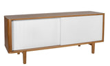 Woodman - Sumire Sideboard w. sliding doors - White/Nature