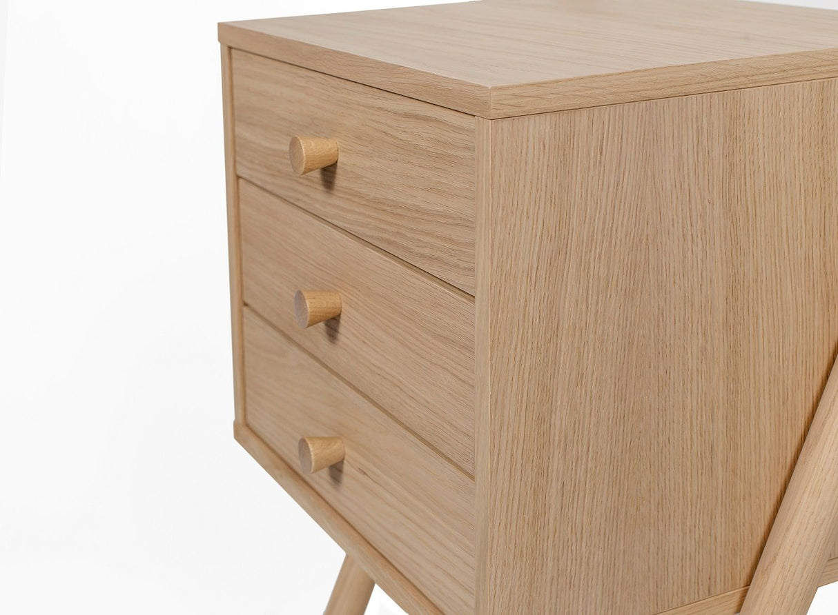 Woodman - Wiru Entrepreneur furniture with 3 drawers - Nature