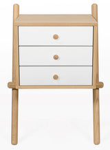 Woodman - Wiru Entrance furniture with 3 drawers - Nature/White