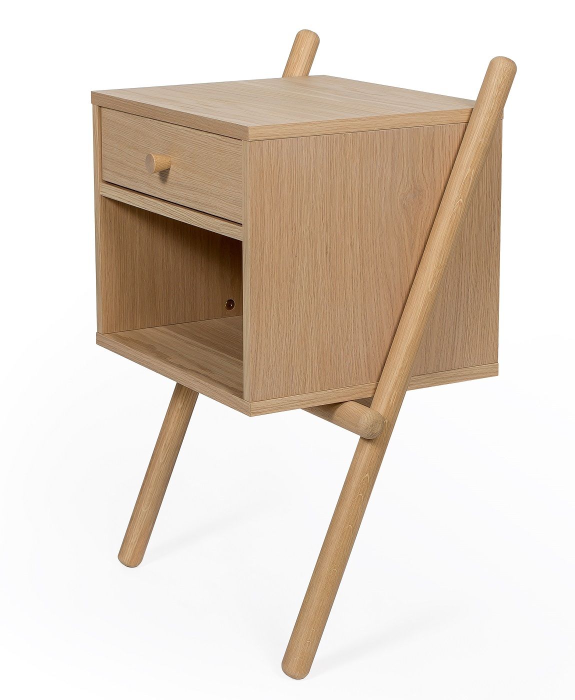 Woodman - Wiru Bedside table with drawer - Nature