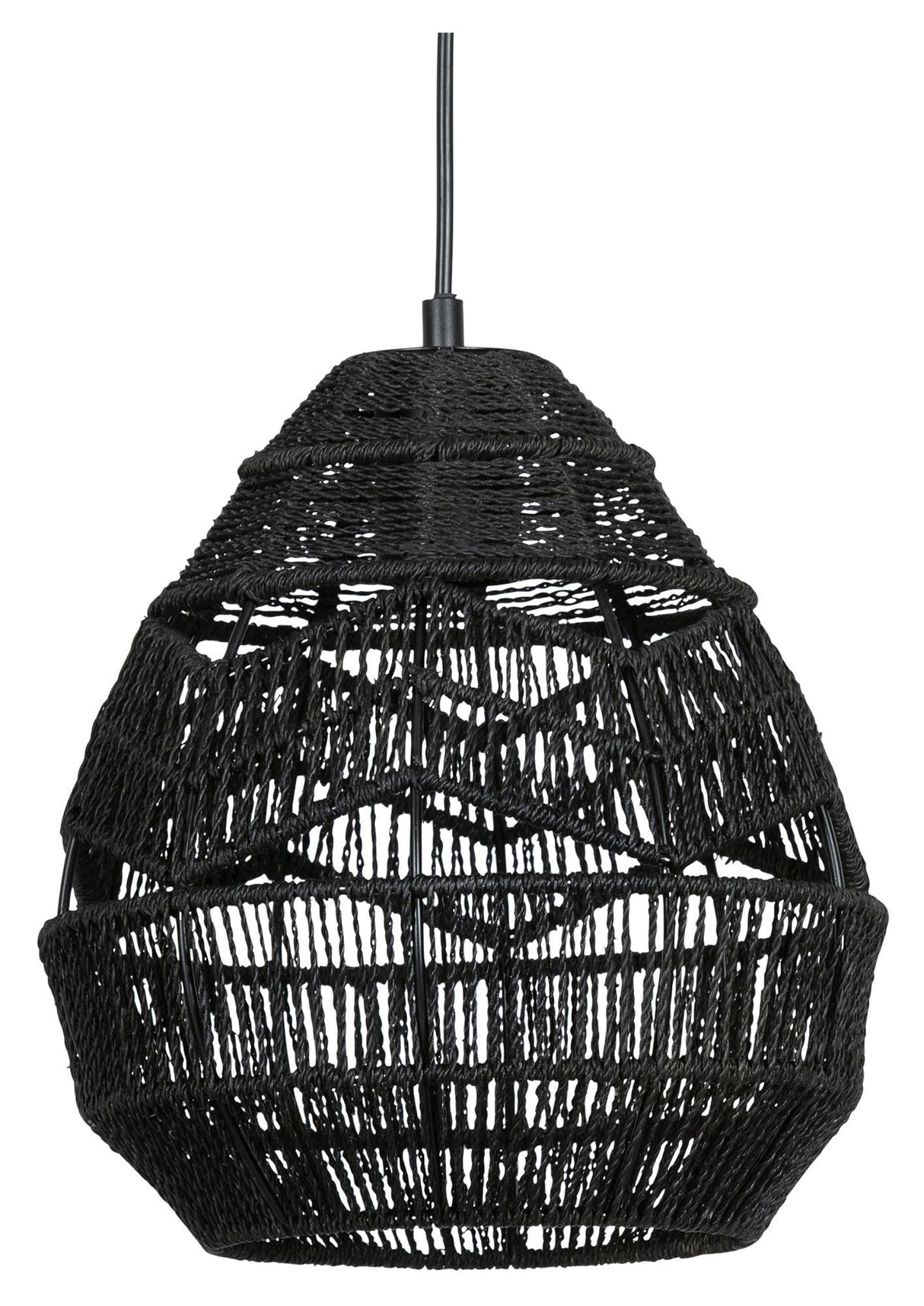 Woood Adelaide Pendant - Black, Ø25cm