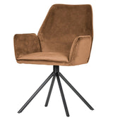 Woood Amber Dining Chair - Caramel Velour